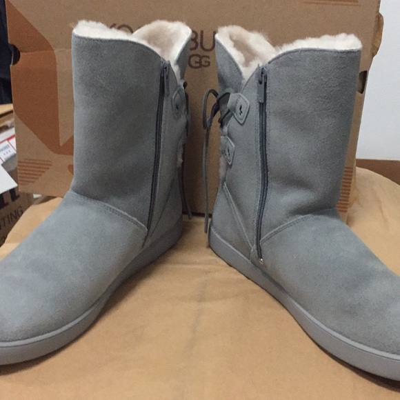 NWB UGG SHAZI SHORT WILD DOVE DAMAGE Koolaburra HI boot shoe water resistant - Picture 6 of 8